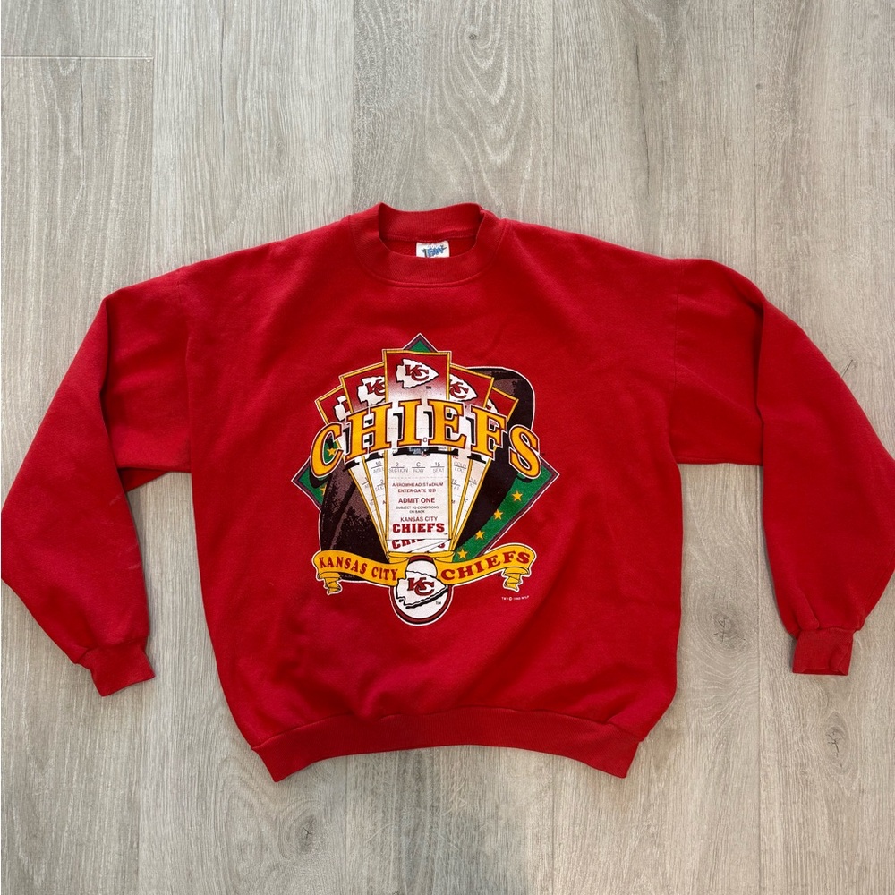 Vintage Kansas City Chiefs Red Sweatshirt